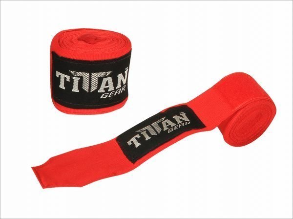 TITAN 180" STRETCHY HAND WRAPS - Red