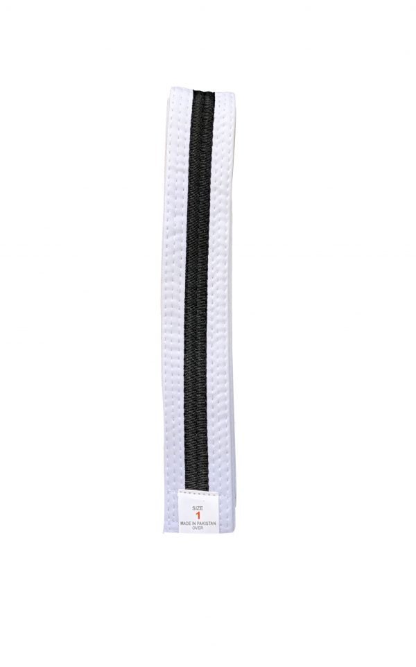WHITE BELTS- COLOUR STRIPED - Image 9