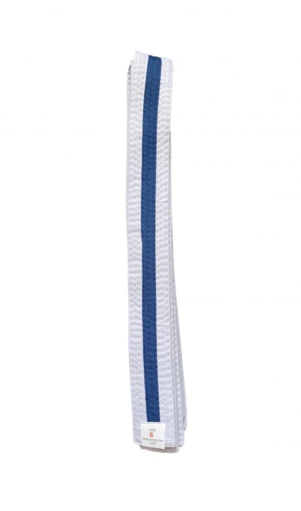WHITE BELTS- COLOUR STRIPED - Image 6
