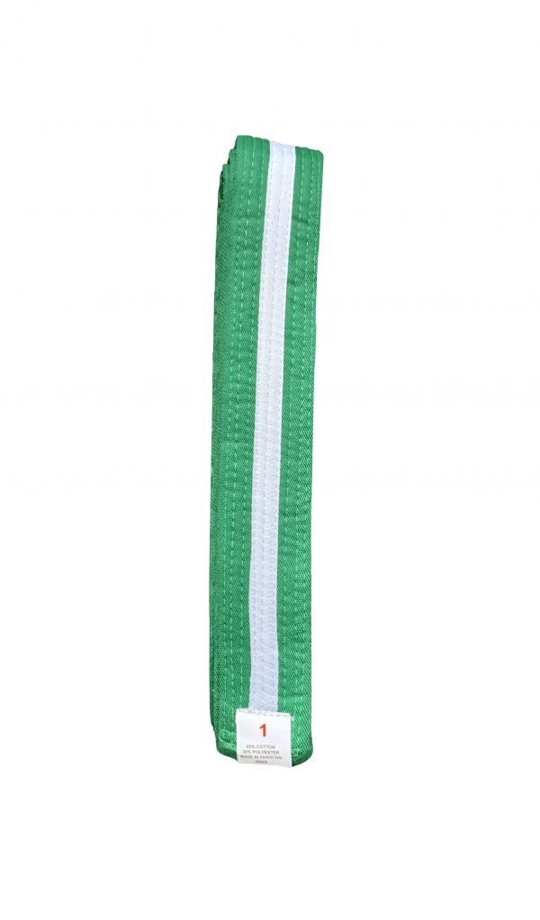 WHITE BELTS- COLOUR STRIPED - Image 4